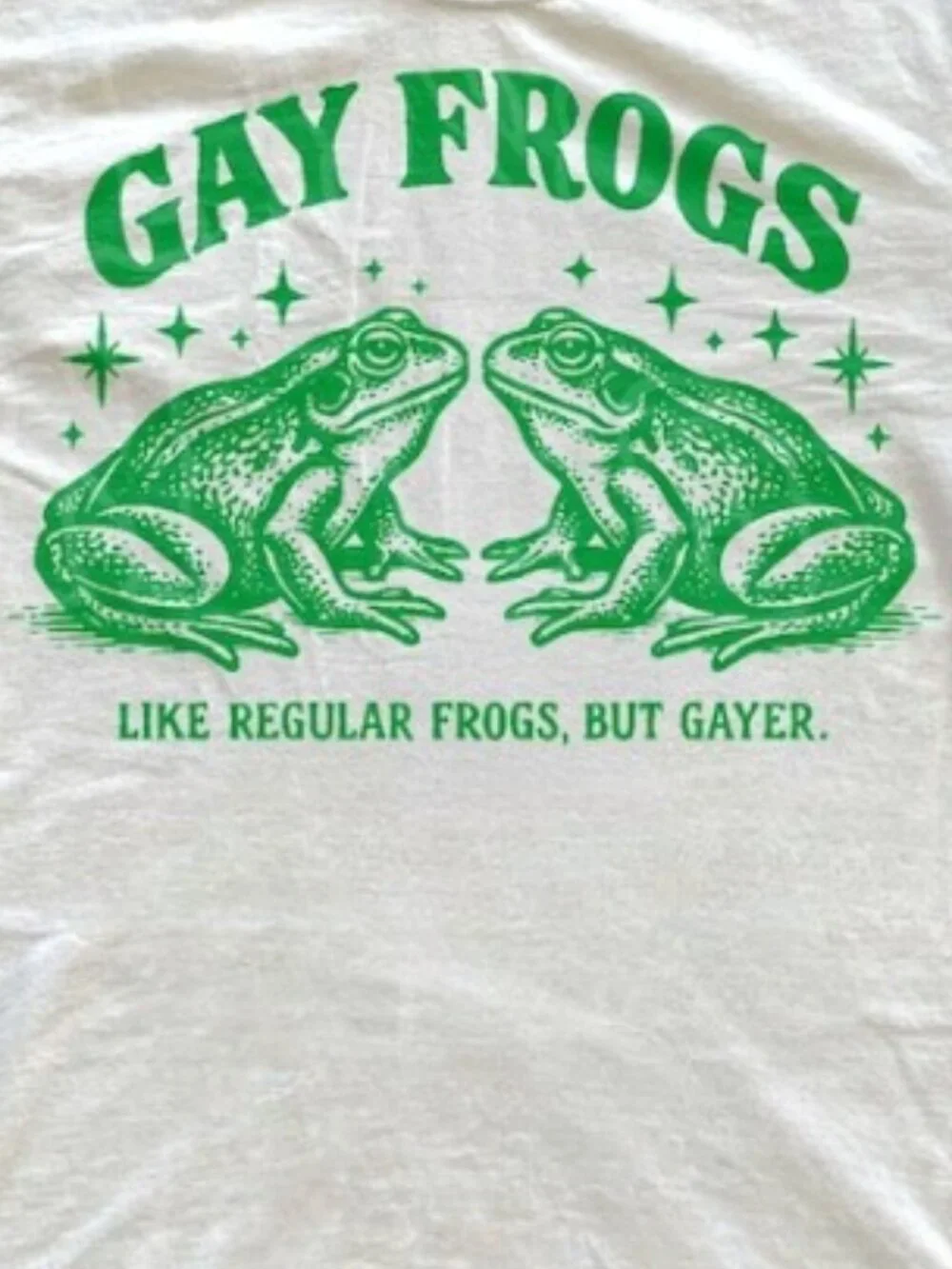 Gay Frog Graphic Shirt Funny LGBTQ Pride Gift For Queer - Picture 2 of 3